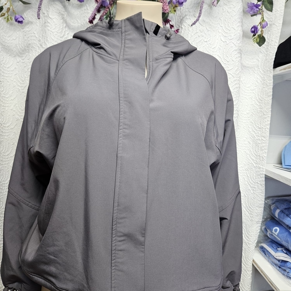 Women's Gray Hooded Jacket